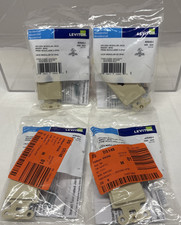 4 X LEVITON 40649-I DECORA MODULAR PHONE VOICE JACK INSERT, IVORY (B46 picture