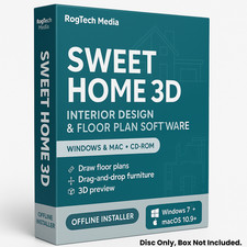 Sweet Home 3D 2025-Graphic Interior Design CAD Architect Software-Windows/Mac-CD picture