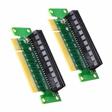 2 Pack PCIExpress 8X Riser Card 90Degree Right Angle GPU Extension Tool picture