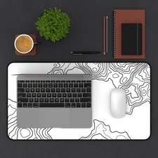 Topographic Contour Map Desk Mat/ Tischunterlage topografischer Höhenlinienkarte picture