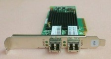 IBM Emulex LPE16002 577F Dual Port 16Gb FC Network Adapter + 2x 16G SFP 00E3496 picture