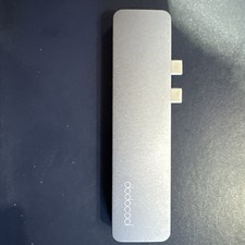 Aluminum Alloy 7-in-1 Multiport Hub with Dual USB-C Connectors DC66GY-1 picture