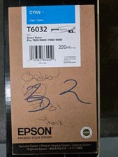 Genuine Epson T6032 Genuine Cyan Ink Cartridge OEM New Sealed picture