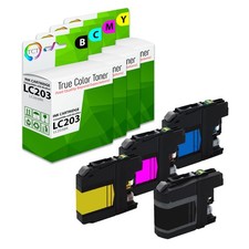 4Pk TCT LC203 LC203BK LC203C LC203M LC203Y For Brother J460DW J480DW Comp Ink picture