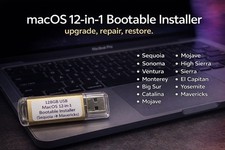 128GB USB 12-in-1 MacOS bootable Installer repair recovery tech support service picture