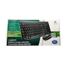 Logitech Media Combo MK200 Full-Size Keyboard and High-Def Optical Mouse NEW picture