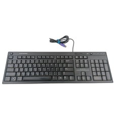 Compaq Wired Keyboard Model 5137 Full Size Black QWERTY Desktop PC picture