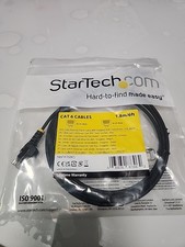 Startech N6Pat6Bks 6Ft Black Cat6 Ethernet Cable Slim Snagless Rj45 Utp picture