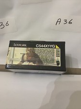 Genuine Lexmark C544X1YG Yellow Toner Cartridge Extra High Yield C544 X546 X548 picture
