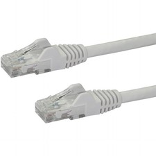 StarTech.com 75ft CAT6 Ethernet Cable - White CAT 6 Gigabit Ethernet Wire -650MH picture