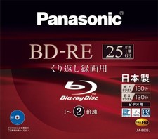 Panasonic LM-BE25J Blu-ray Disc 25GB Rewritable 2x Speed Japan picture