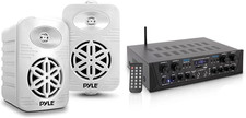 300W Indoor Outdoor Speakers and 500W Bluetooth Karaoke Amplifier Bundle picture