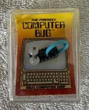 Vintage 1980’s The Friendly Computer Bug Computer Chip - Blue picture