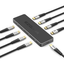 EZQuest USB 4 Hub 8-in-1: Dual 4K 60Hz/8K USB4 Max 8-in-1(Space Black) picture