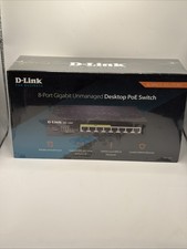 D-Link  DGS (DGS-1008P) 8-Ports External Ethernet Switch POE, New Sealed picture