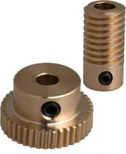 40T Brass Gear Wheel & 5Mm Hole Diameter Gear Shaft Kits 0.5 Modulus Set 1:40 Re picture