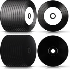 25 Pcs CD-R Blank Discs 700Mb 80 Min 52X Vinyl Recordable Disc with White Ink... picture