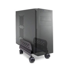 Syba Mobile Desktop Tower Computer Metal Floor Stand Rolling Caster Wheels with picture