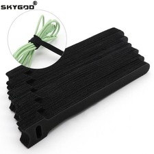 50-100pcs Cable Straps Wire Cord Hook Loop Ties Reusable Fastening Organizer Lot picture