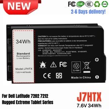 ✅LOT 34Wh J7HTX Battery For Dell Latitude 7202 7212 Rugged Extreme Tablet picture
