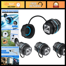 IP68 Waterproof Ethernet Coupler 4 Pack, Shielded RJ45 Female to Female Connecto picture