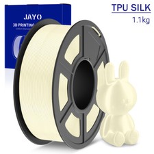 JAYO 1.1KG TPU SILK 98A Cream White 1.75mm Filament Flexible 3D Printer Shiny picture
