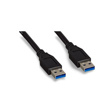 15ft USB 3.0 SuperSpeed Type A Male to Type A Male - Black picture