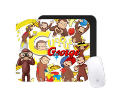 Curious George Mouse Pad | Cartoon Monkey Desk Mat | Custom Kids Gift picture