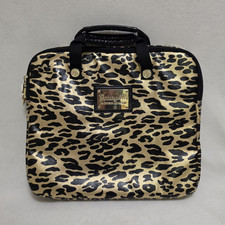 Betseyville by Betsey Johnson Laptop Bag Case Sleeve Gold Metallic Leopard Y2K picture