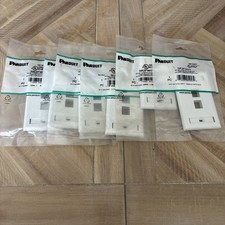 6-Panduit NK2FWHY: NetKey 2-Position Classic Keystone Faceplate - White picture