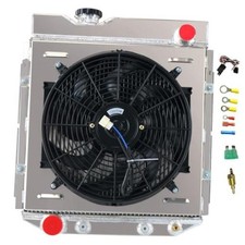 3 Row Core Aluminum Radiator Shroud Fan Relay 3 Row Radiator Shroud Fan Relay picture