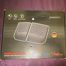 Perixx PERIBOARD-624 Wireless Mini Ergonomic Split Keyboard Black English QWERTY picture