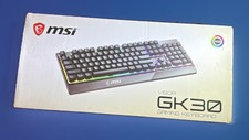 MSI Vigor GK30 RGB Gaming Keyboard USB Wired US Layout Black Open Box picture