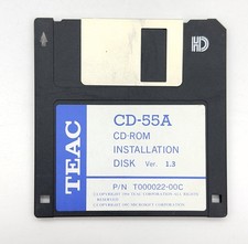 TEAC CD-55A CD-ROM 3.5” Floppy Installation Disk Ver 1.3 Microsoft Vintage 1994 picture