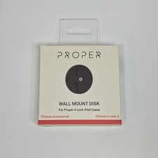 Tether Tools Proper X Lock Wall Mount Disk WDSKBLK for iPad Cases Black NIB picture