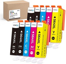 10 PK New Gen For HP 564XL Ink Cartridge Photosmart 6510 6520 7510 7520 Printer picture