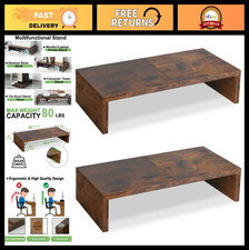 2-Pack Wooden Monitor Stand Riser 20