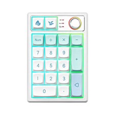 YUNZII YZ19 Mint Wireless Mechanical Numpad Hot Swap RGB Knob PBT Keycaps picture