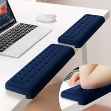 2 PCS LShaped Desk Elbow Pad Memory Foam Wrist Support Cushion Dark Blue picture