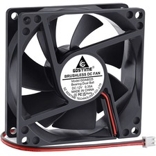 GDSTIME 4500RPM 8cm 80mm x 80mm x 25mm 12v Big Airflow High Speed Dual Ball Bear picture