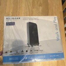 NETGEAR DGN3500 N300 ADSL2+ Modem Router Gigabit 4-Port USB Black picture