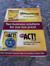 New Sealed Peachtree Pro Accounting Contact Customer Manager 2008 By Sage picture