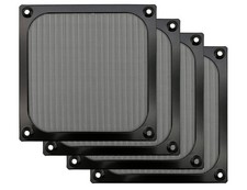 120mm Computer Fan Filter Grills with Screws, Ultra Fine Aluminum Mesh, Black... picture
