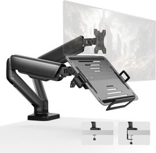 monTEK Laptop Arm Mount for Desk for Max 32” Screen and 18” Notebook, Dual Mo... picture