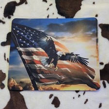 American Flag Eagle Computer Non Slip Custom Mouse Pad picture