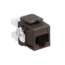 Leviton 61110-RB6 Extreme Cat 6 UTP Quickport Jack Brown picture