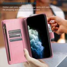 Zipper Leather Wallet Cover Case For OPPO A6C Realme 16 15 14 P3 P4 GT8 Find X9S picture