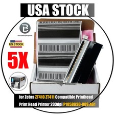 5-PACKS 203dpi Printhead for Zebra ZT410 ZT411 P1058930-009 Thermal Printer New picture