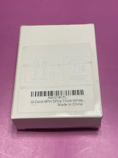 G-Cord 8-Pin 5-Pack Short Charging Cords White ~8 Inch NEW picture