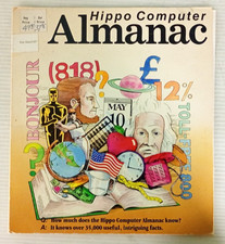 Hippo Computer Almanac by Hippopotamus Software for Atari ST w/Sleeve 1985 picture